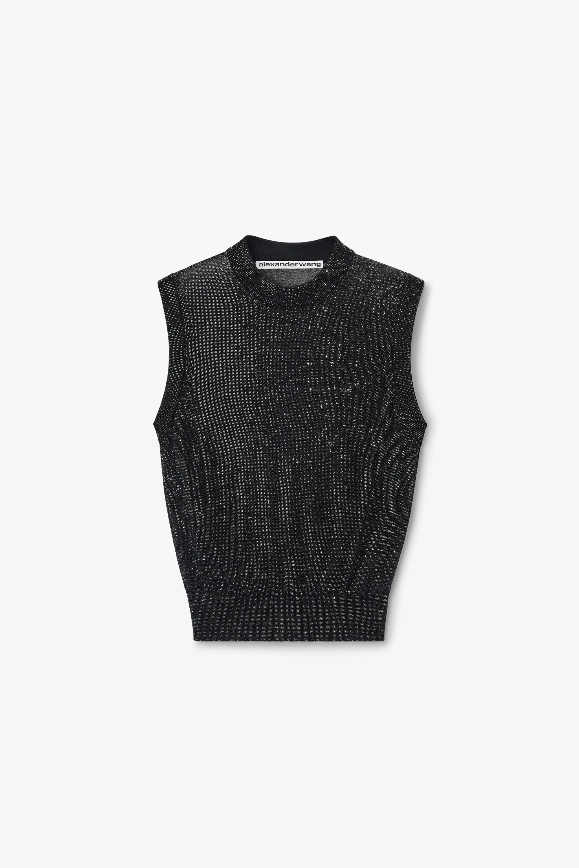 Mockneck Tank in Clear Bead Hotfix - 1