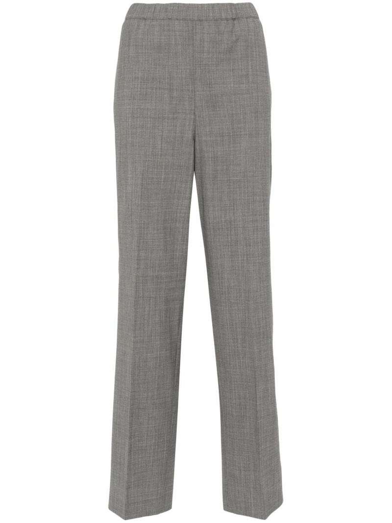 mÃ©lange straight-leg trousers 1