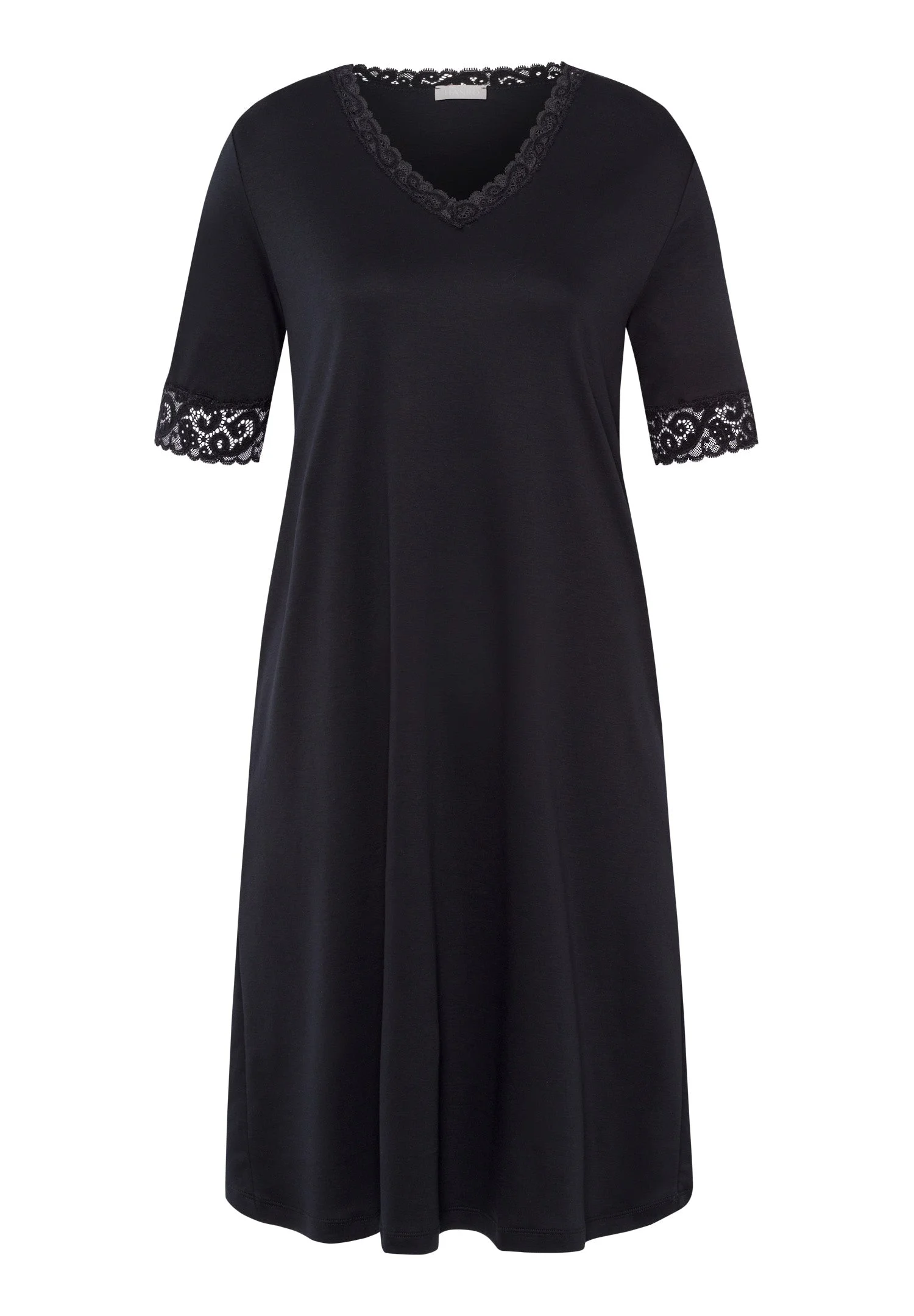 Moments Lace Trim Cotton Nightgown - 1