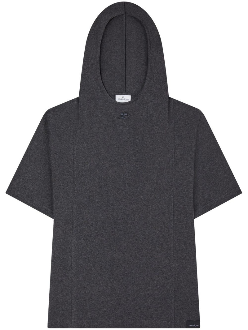 cotton hooded T-shirt - 1