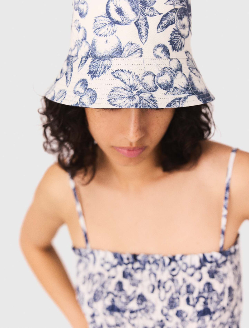 Reversible fruit print bucket hat 8