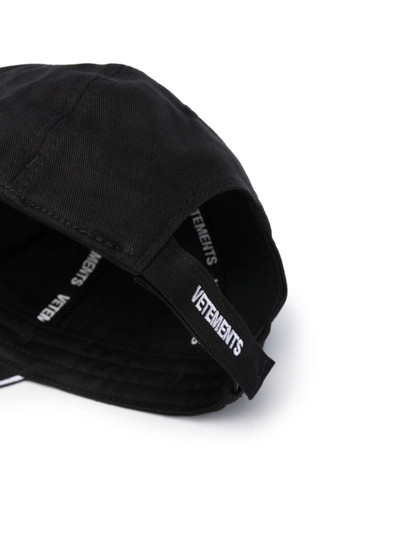 VETEMENTS logo-embroidered cotton cap outlook