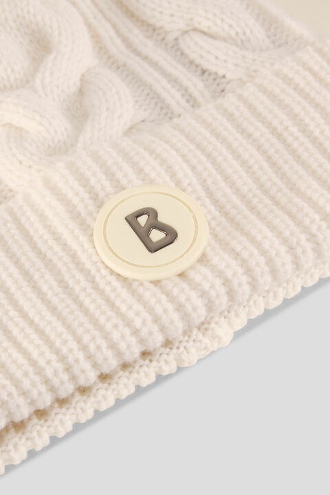 Barbara cashmere hat in Off-white - 3