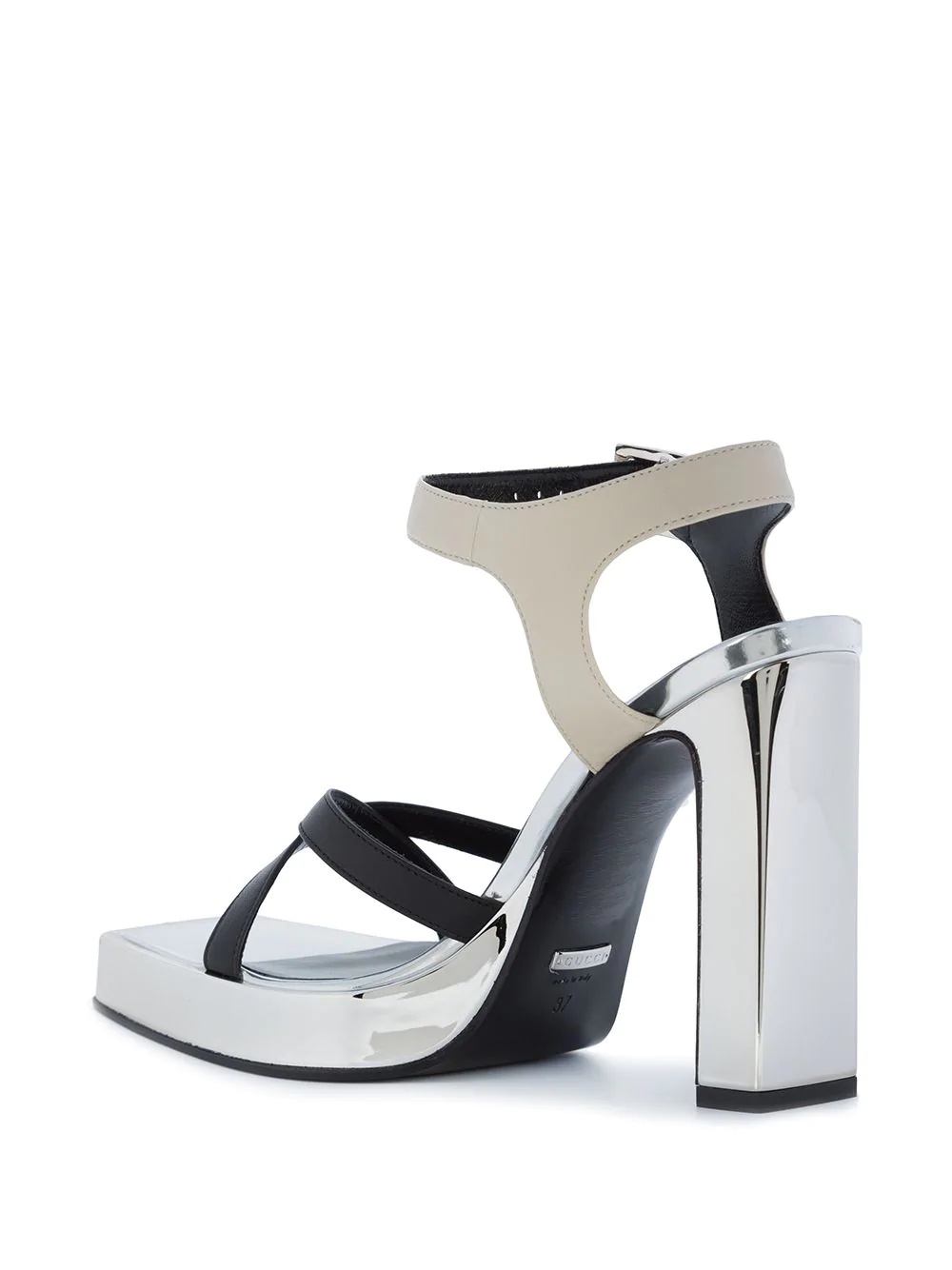 crystal buckle sandals - 3