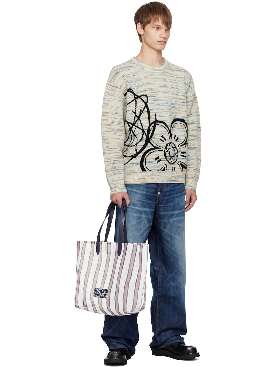 Off-White Kenzo Paris 'KENZO Coast Lines' Large Tote - 4