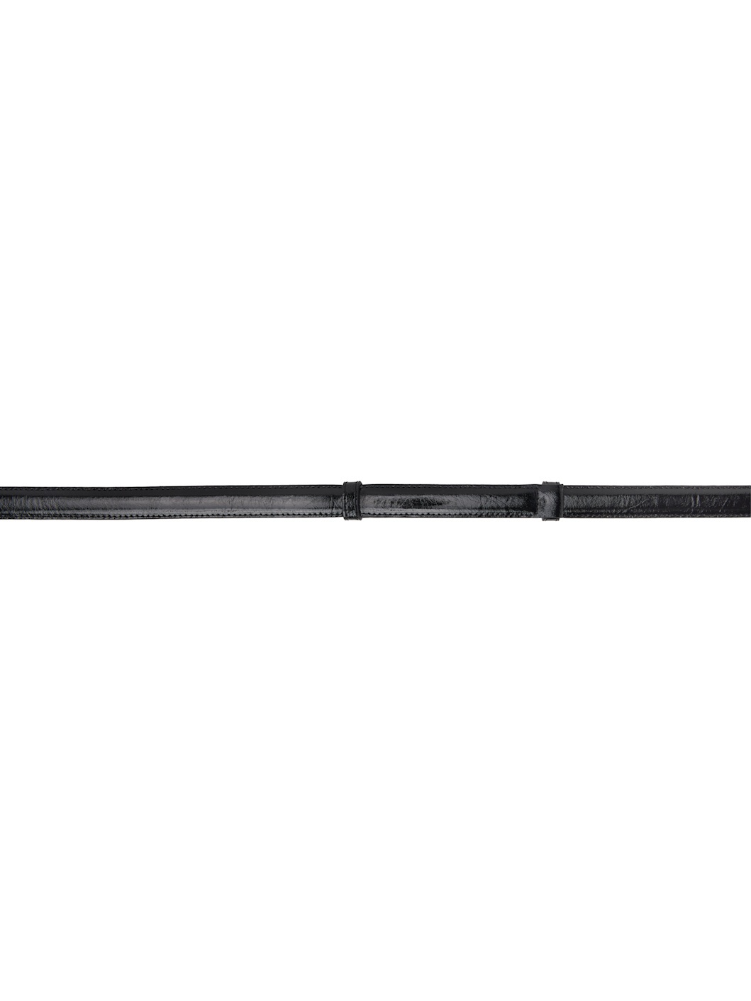 Black Slide Clasp Belt - 2