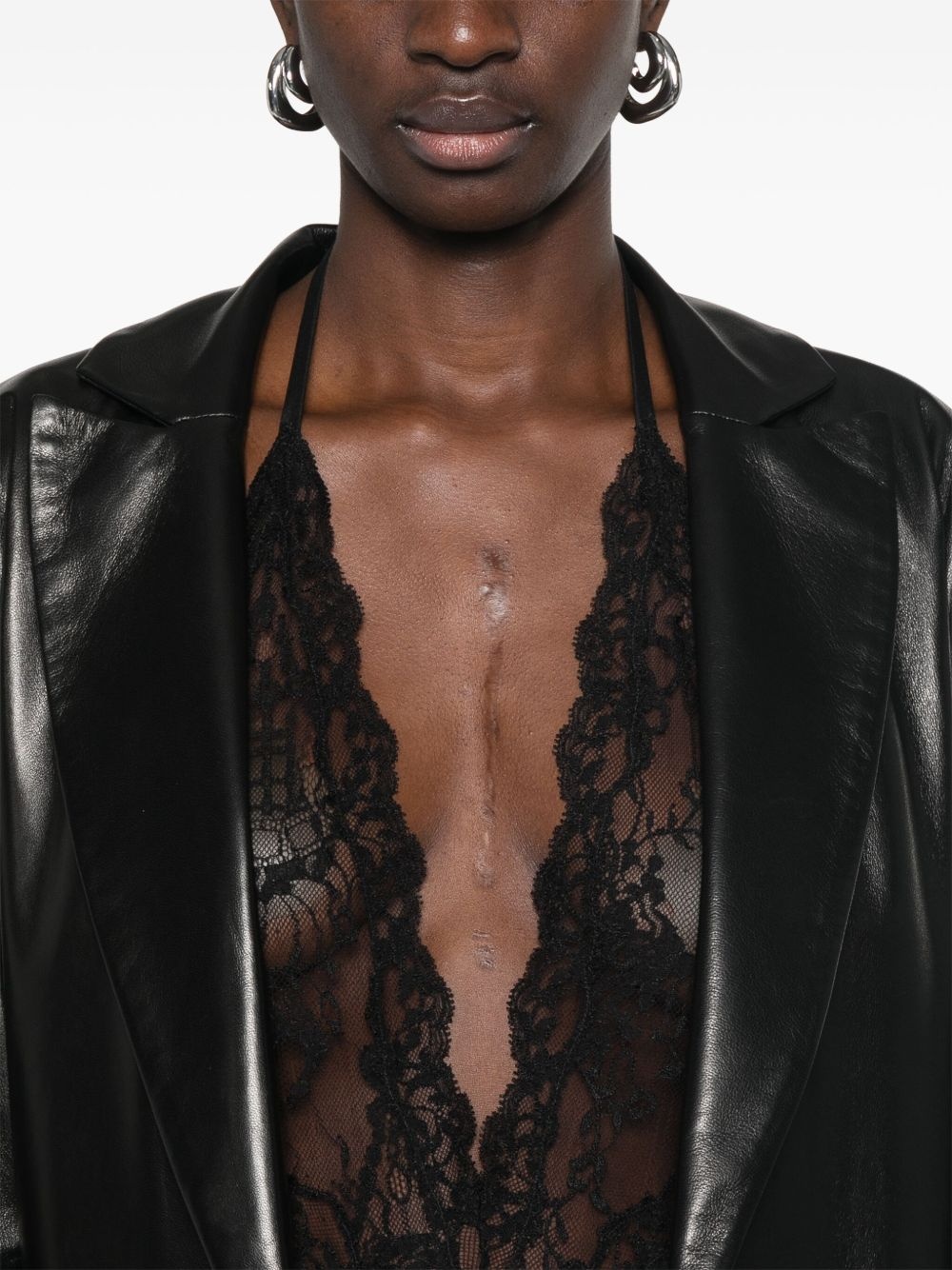 chandelier lace bodysuit - 5