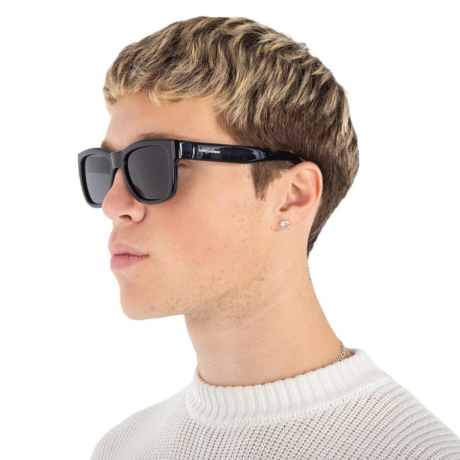 Saint Laurent Black Square Men's Sunglasses SL 674 001 54 - 2