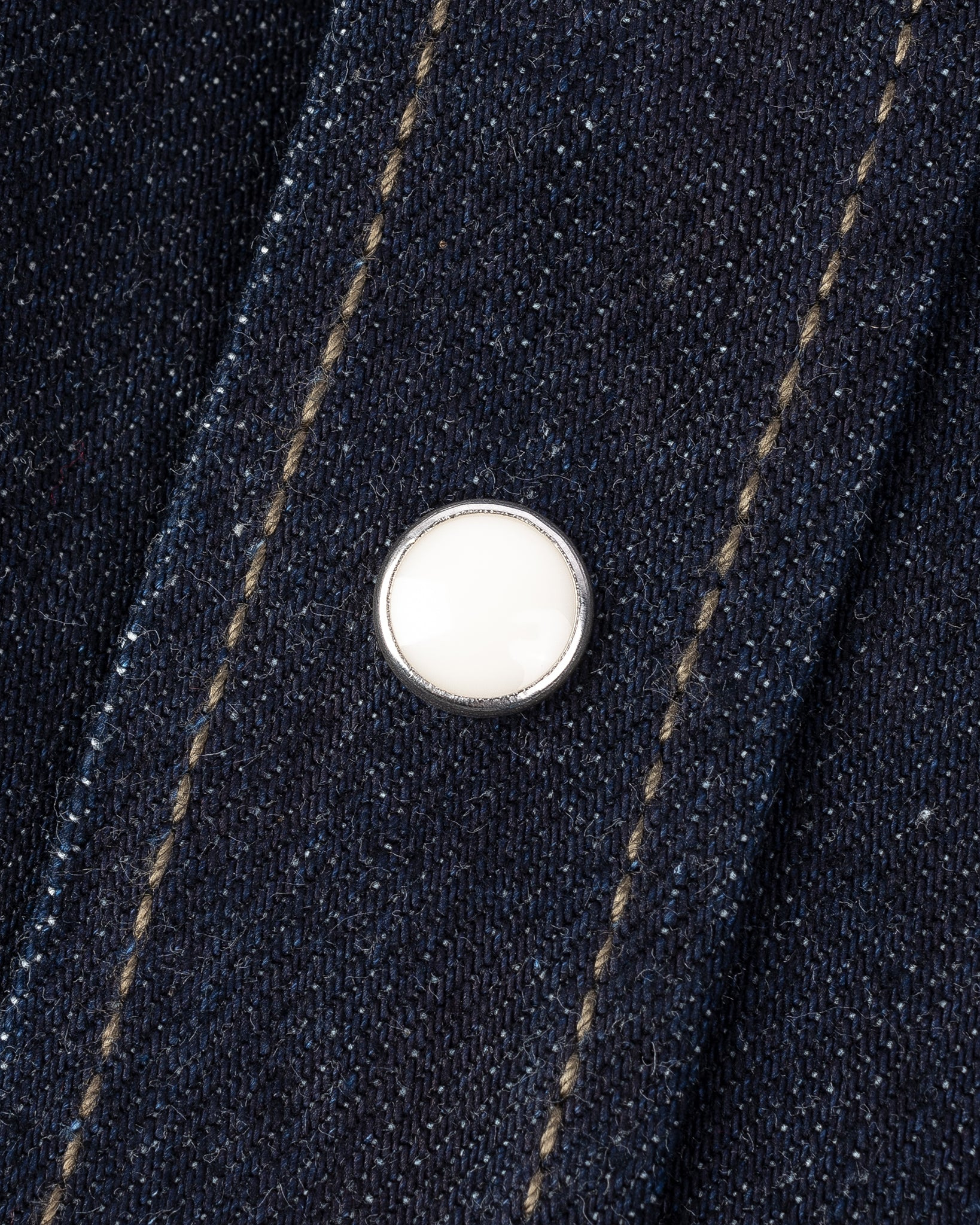 IHSH-326-IND 12oz Selvedge Denim Work Shirt With Snaps - Indigo - 19