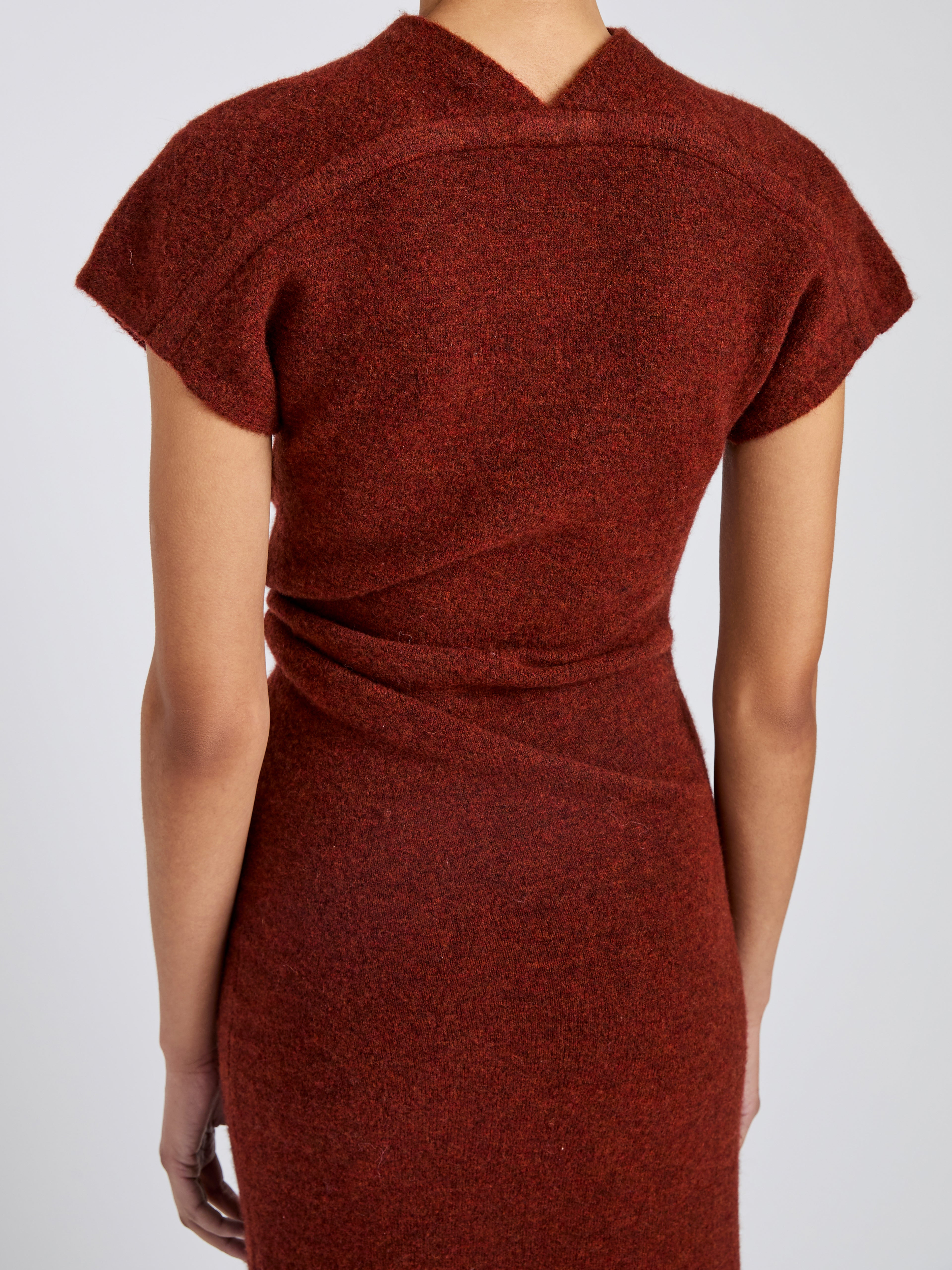 Abie Dress in Clean Boiled Wool - 5