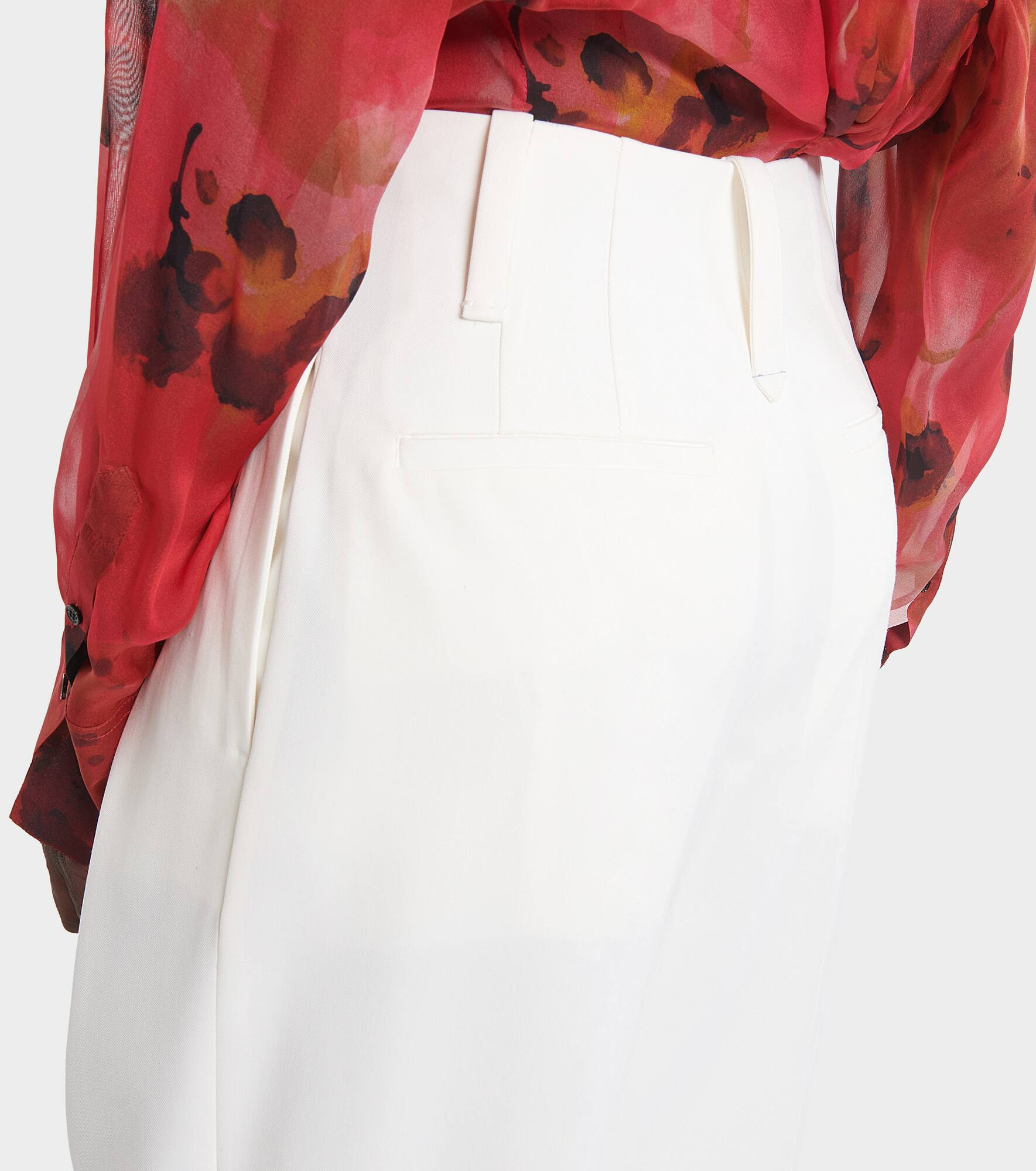 Wool-blend wide-leg pants - 5