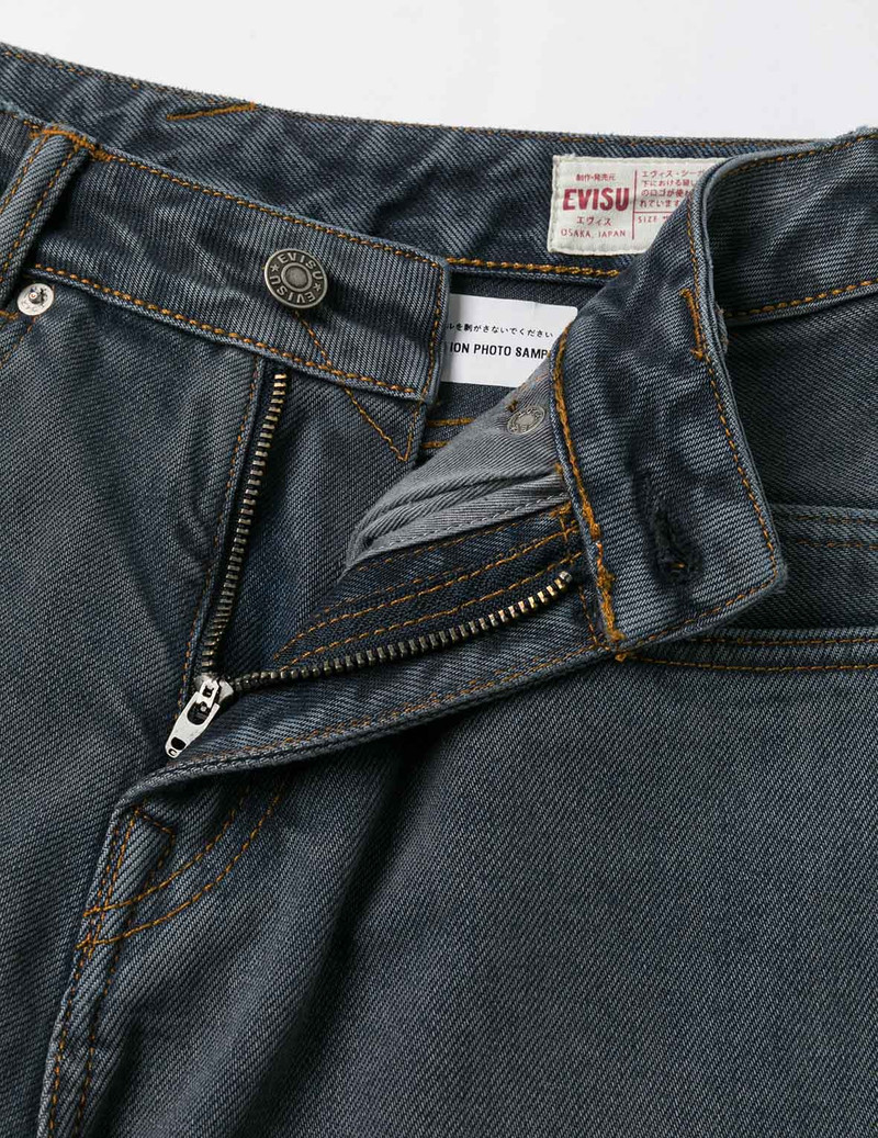 Multi-Pocket with Multi Logos Embroidery Cropped Jeans 12