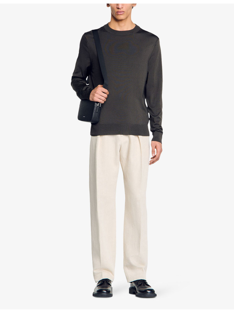 Sandro Crewneck fine-knit jumper outlook