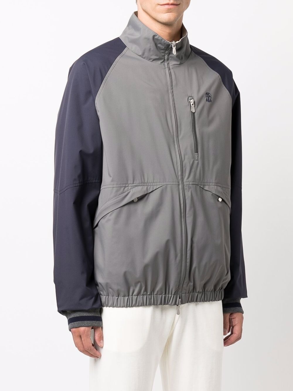 reversible colour block jacket - 3