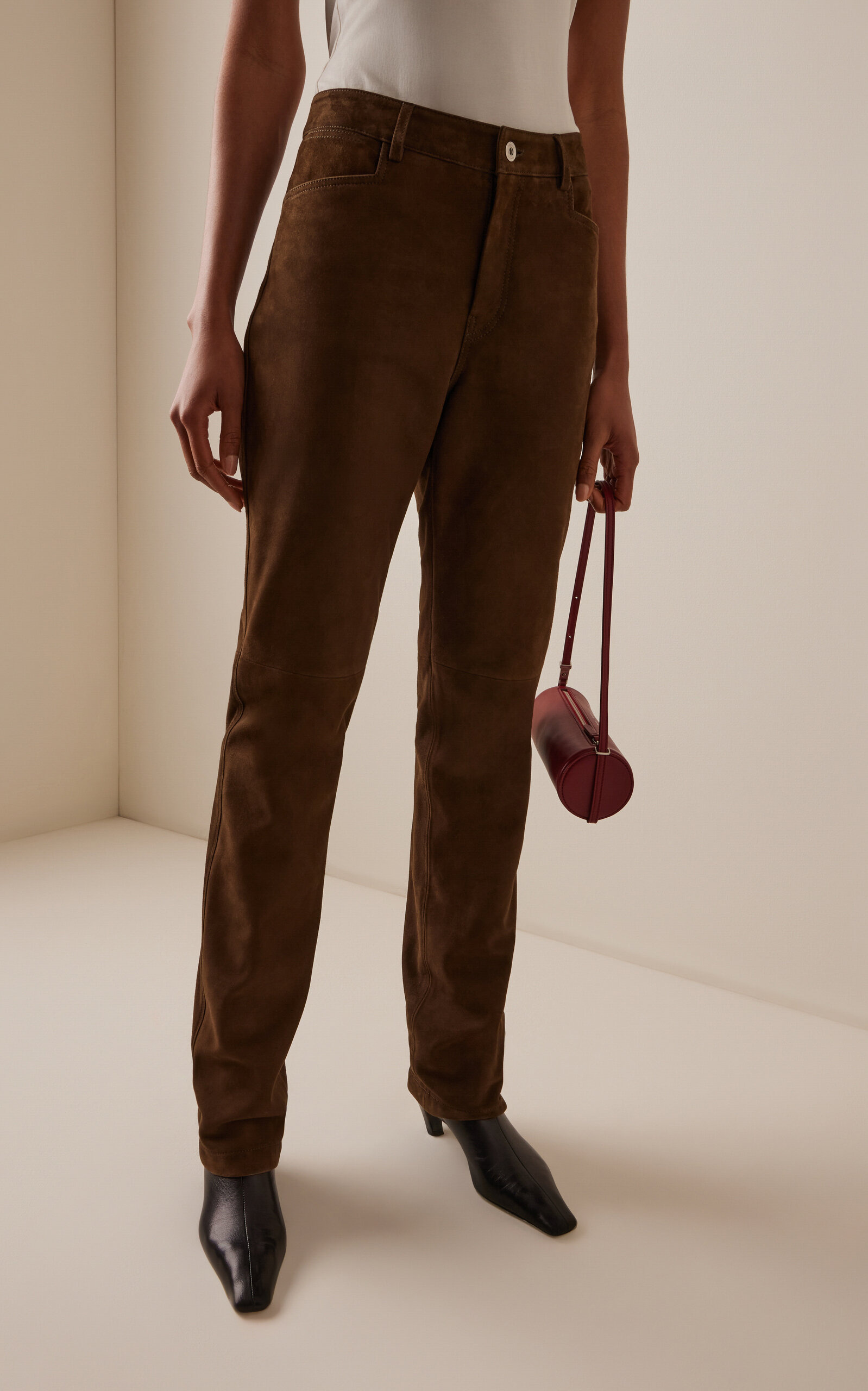 Maxine Suede Pants brown - 3