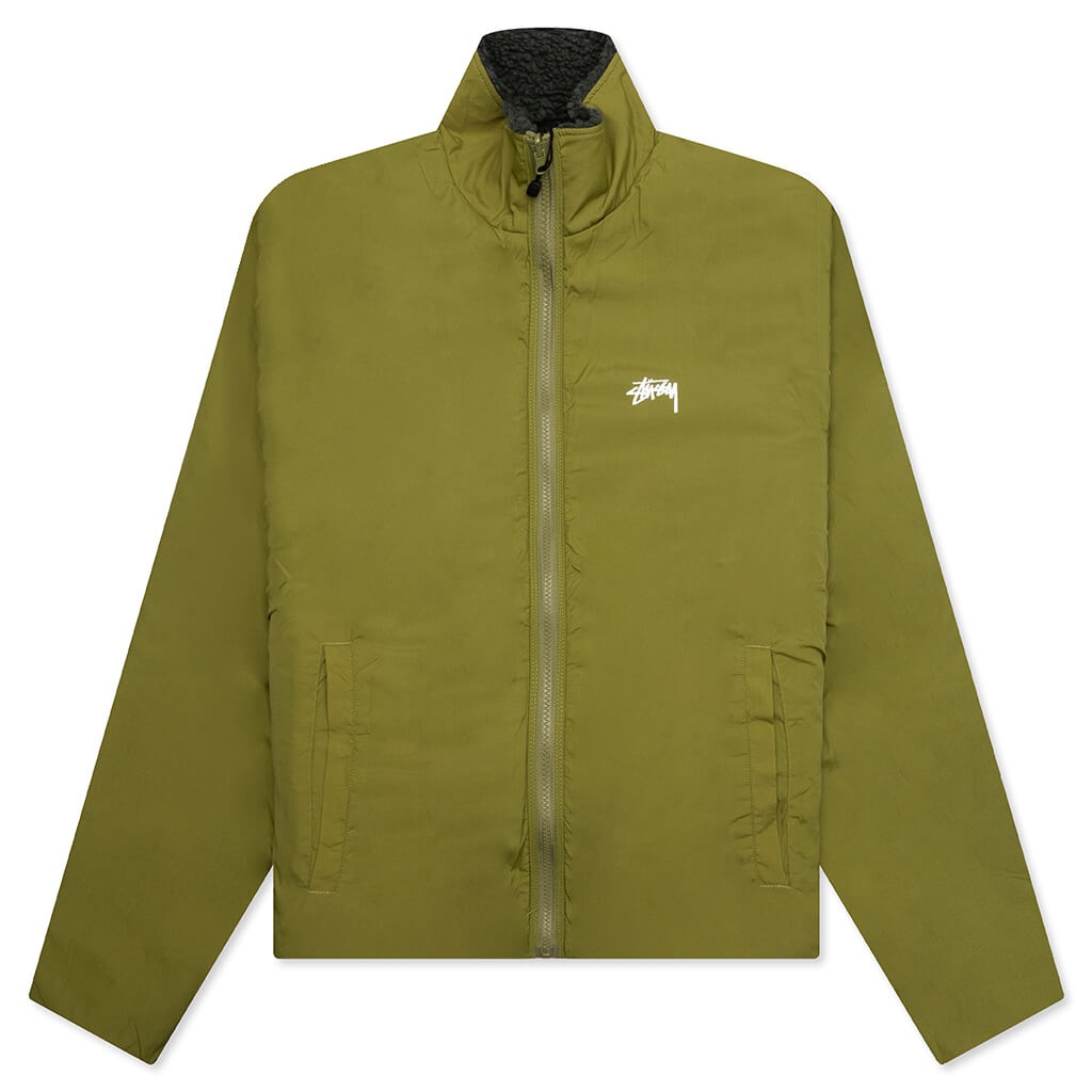 SHERPA REVERSIBLE JACKET - DARK GREEN - 3