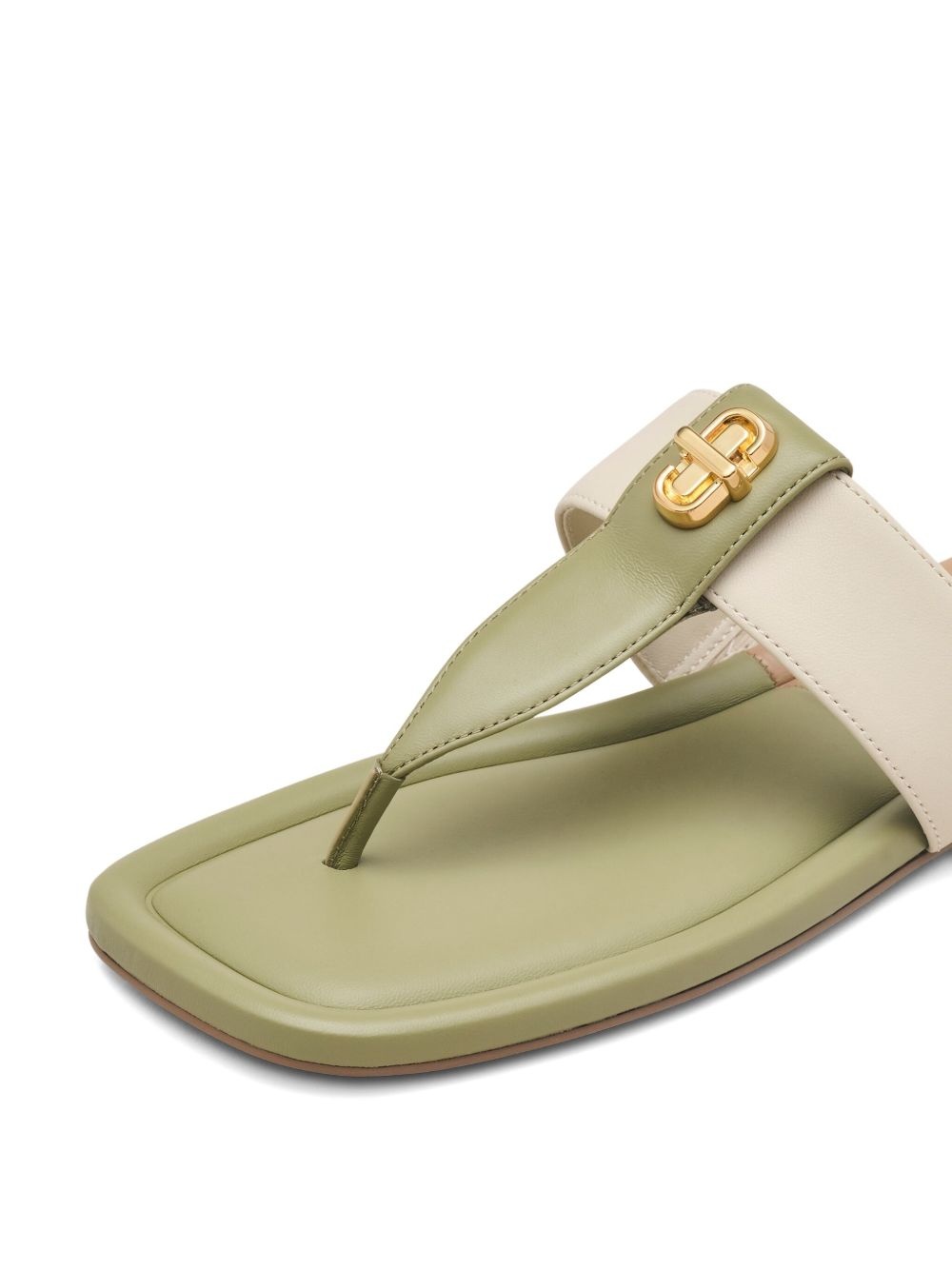 The Colorblock leather sandals - 4