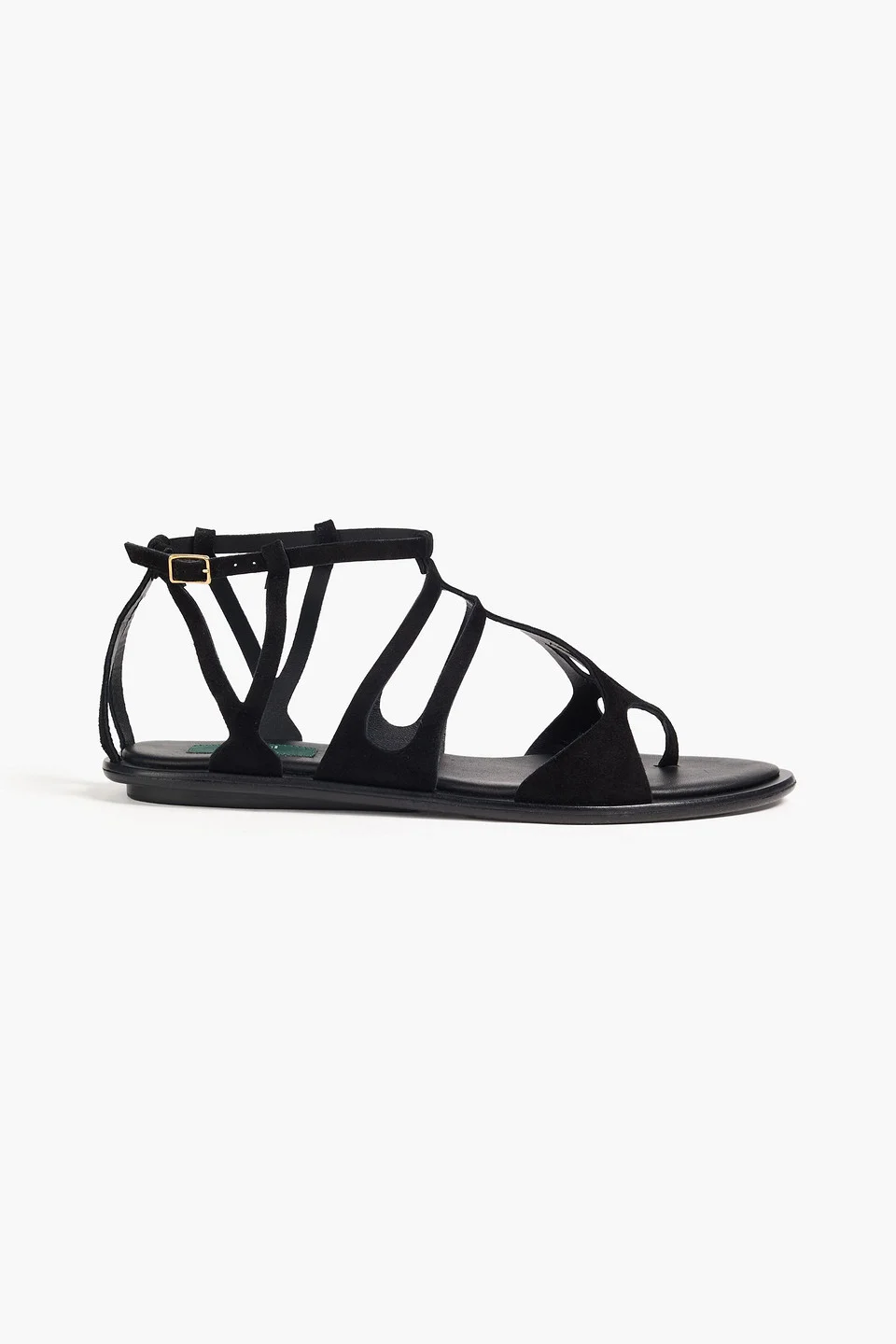 Laser-cut suede sandals - 1