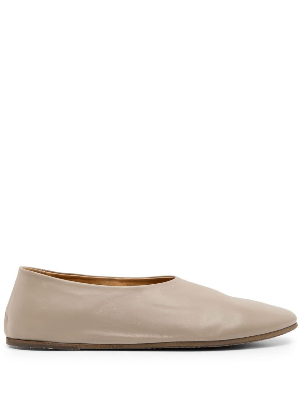 Coltellaccio leather ballerina shoes - 1