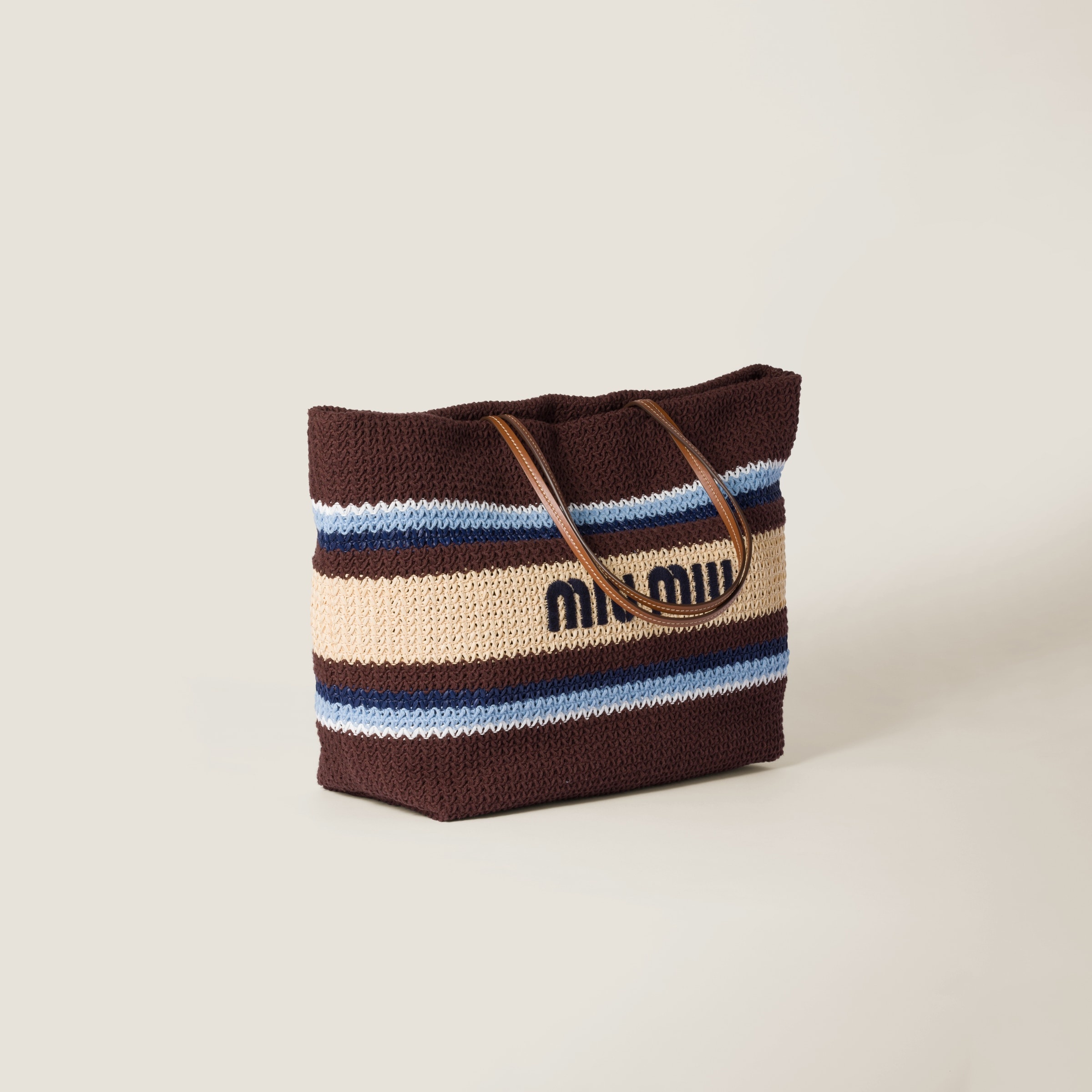 Raffia-effect woven tote bag - 3