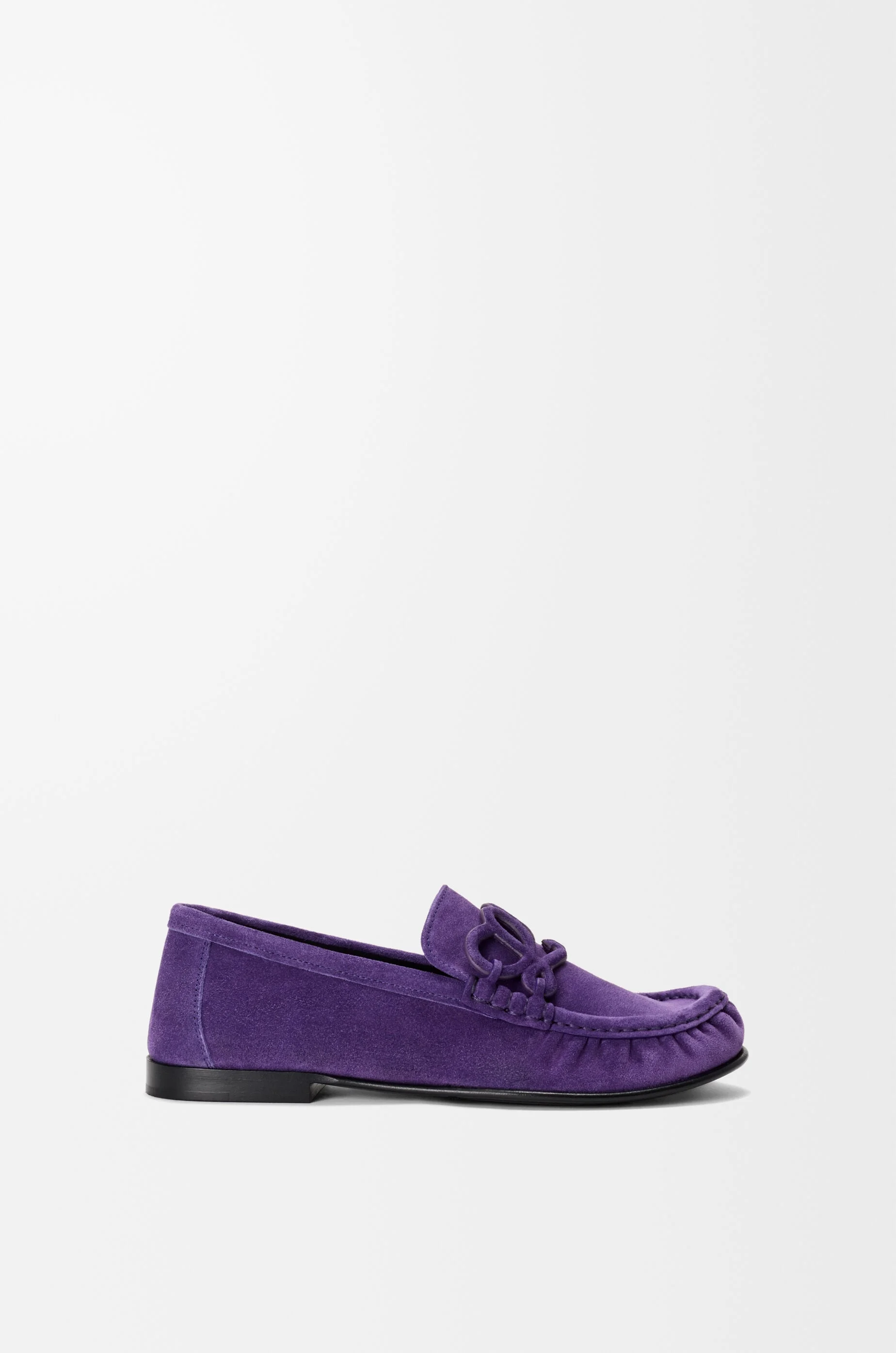 Double L loafer in suede calfskin - 1
