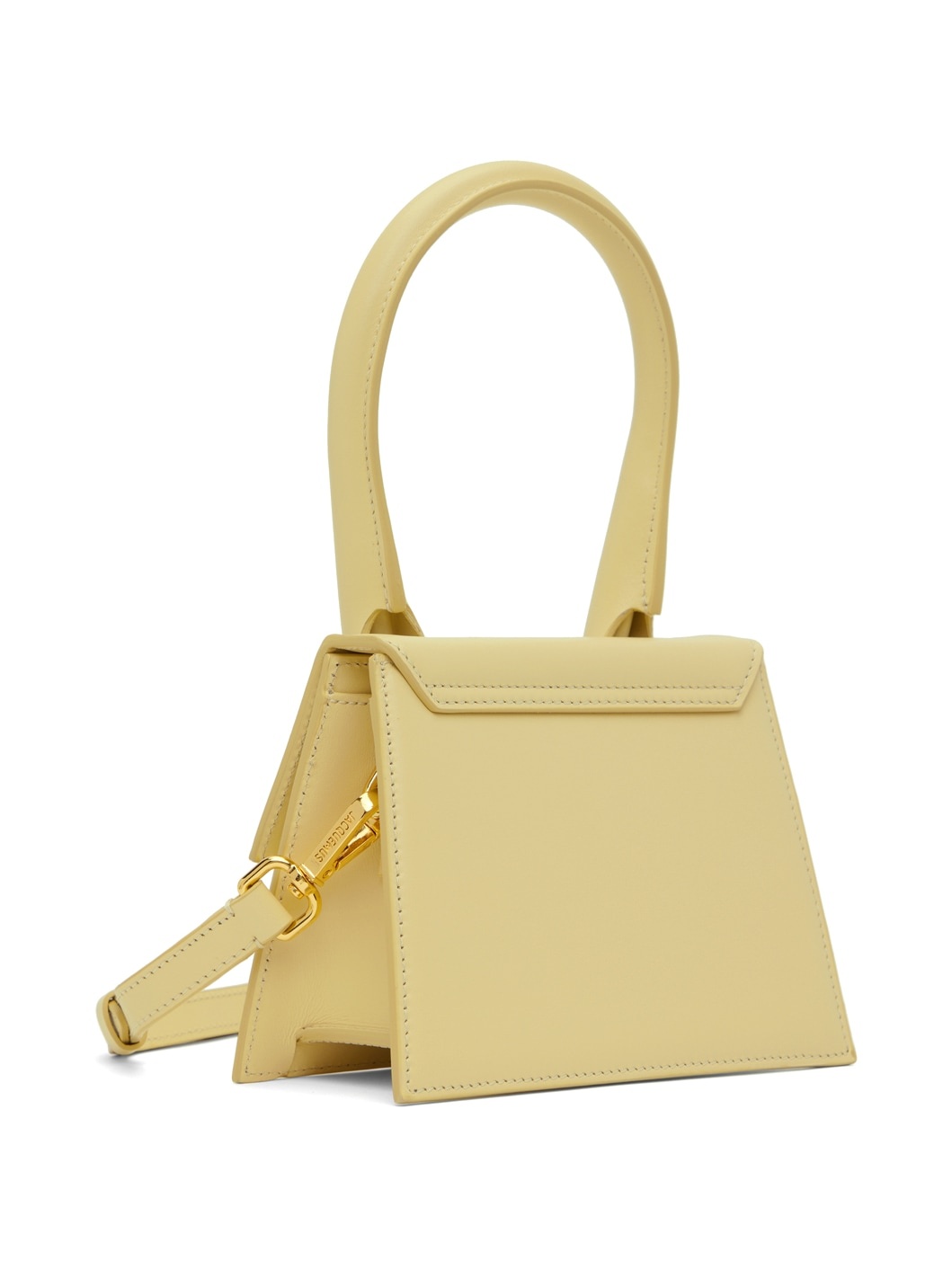 JACQUEMUS Beige Le Papier 'Le Chiquito Moyen' Bag ssense