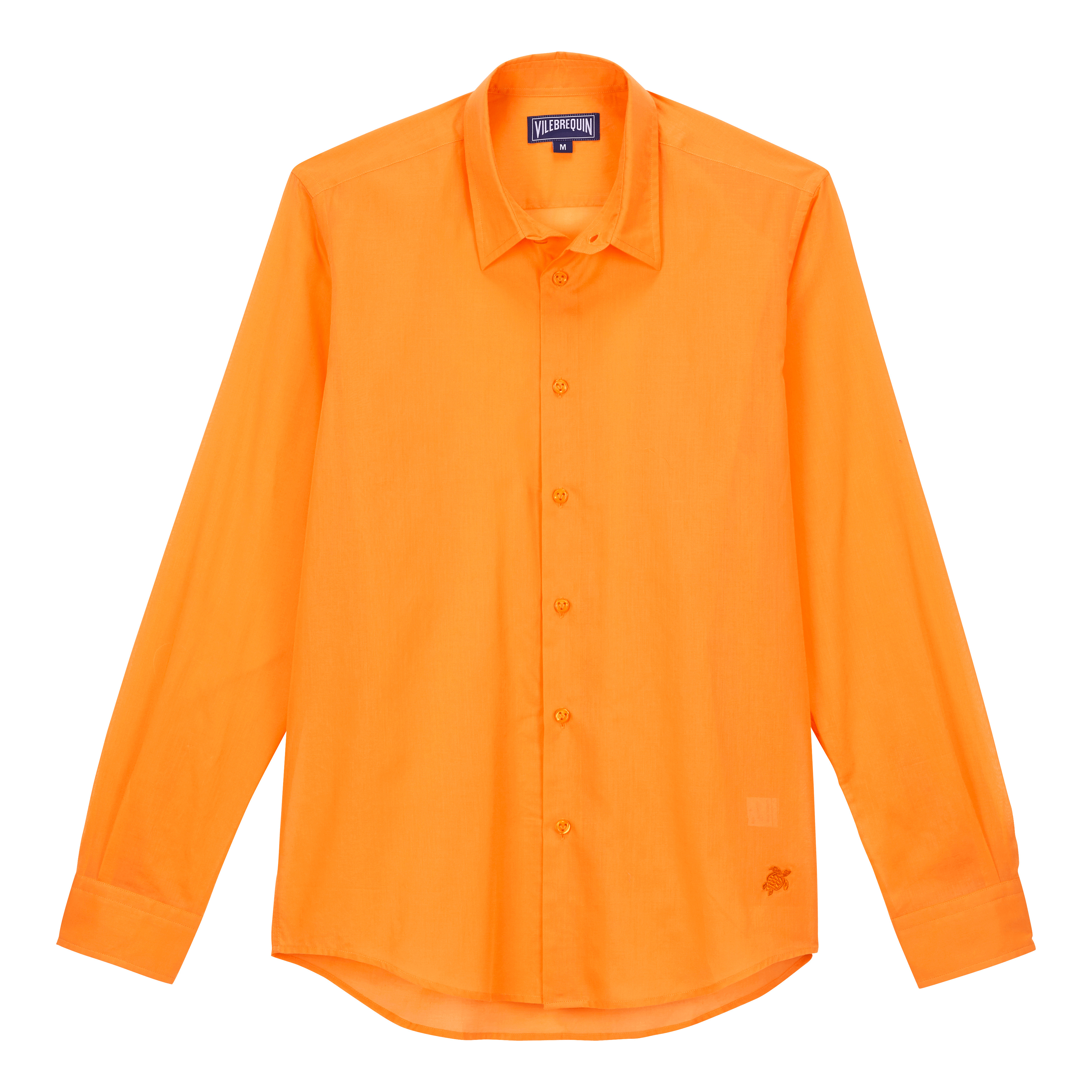 Unisex Cotton Voile Lightweight Shirt Solid - 1