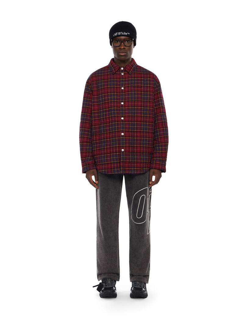 Off-White Spray Arrow Check Flannel Overshirt outlook