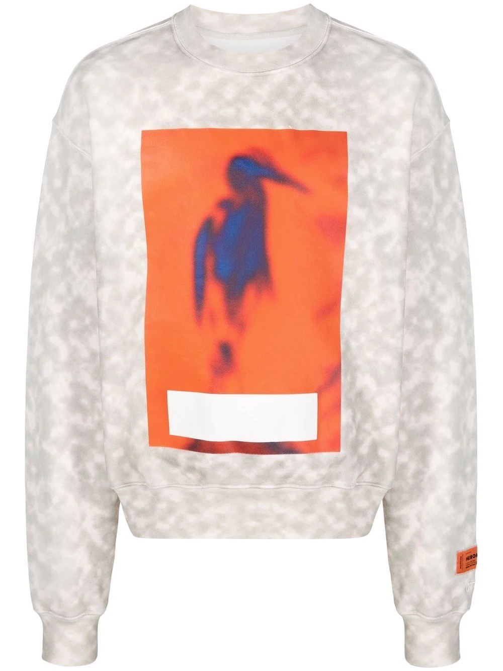 Censored heron crew-neck sweatshirt - 1