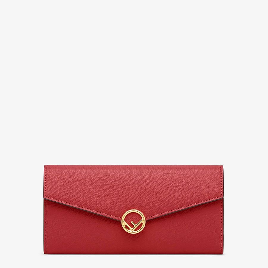 Red leather wallet - 1