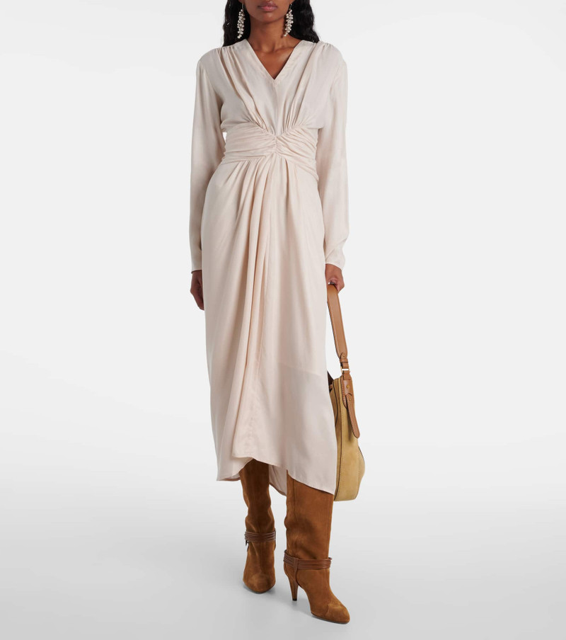 Isabel Marant Étoile Pleated gathered midi dress outlook