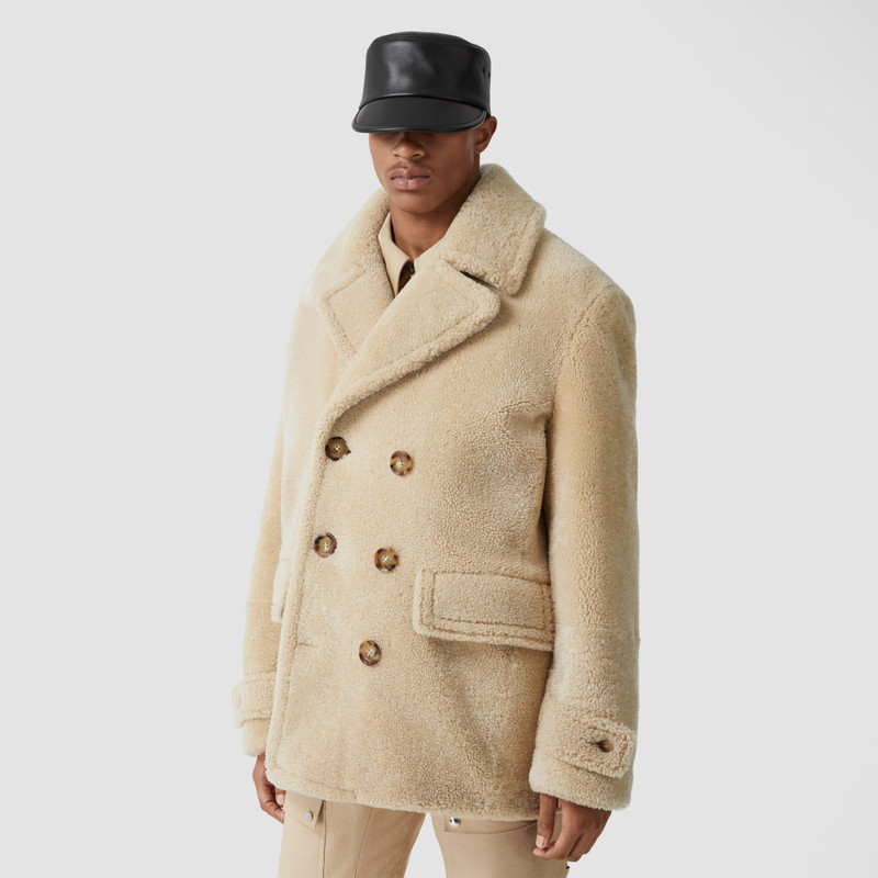 Shearling Pea Coat 7