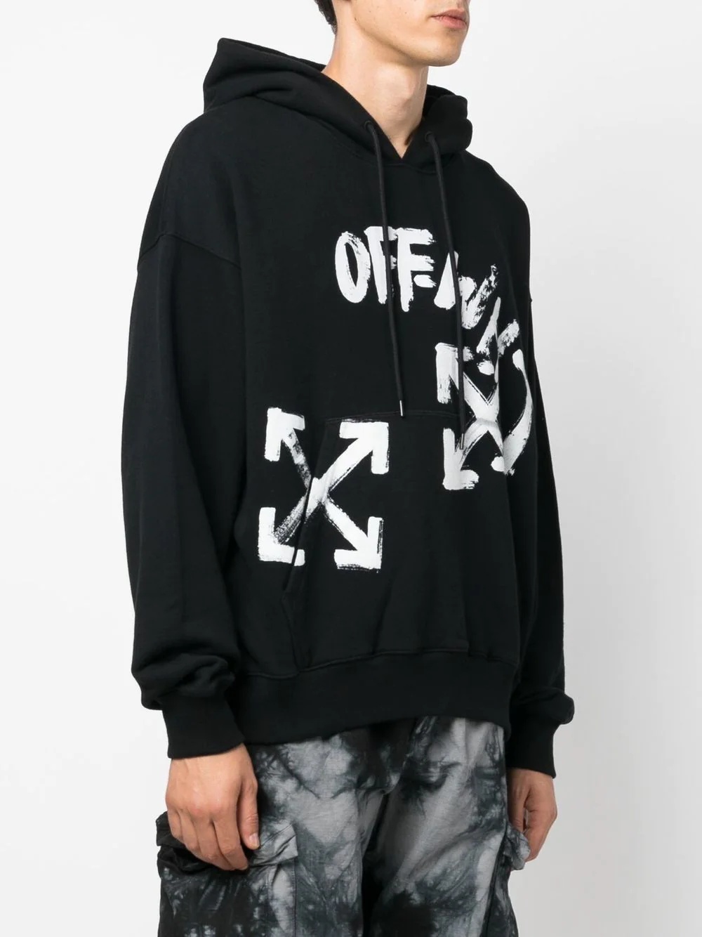 Arrows-print hoodie - 3