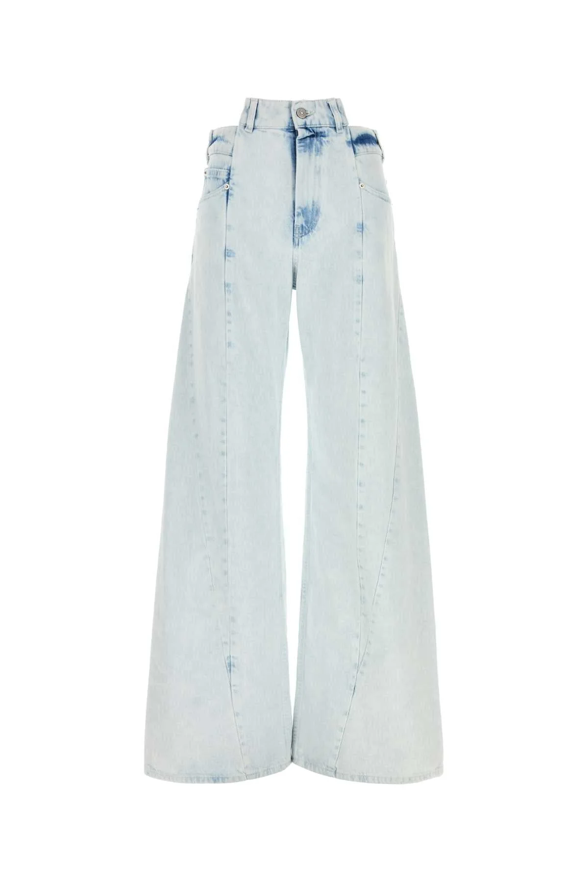 Maison Margiela Women Denim Wide-Leg Jeans - 1