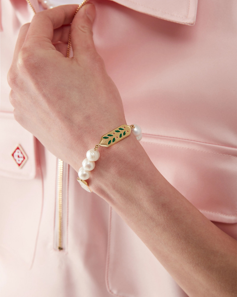 CASABLANCA Laurel Pearl Bracelet | Casablanca Paris outlook