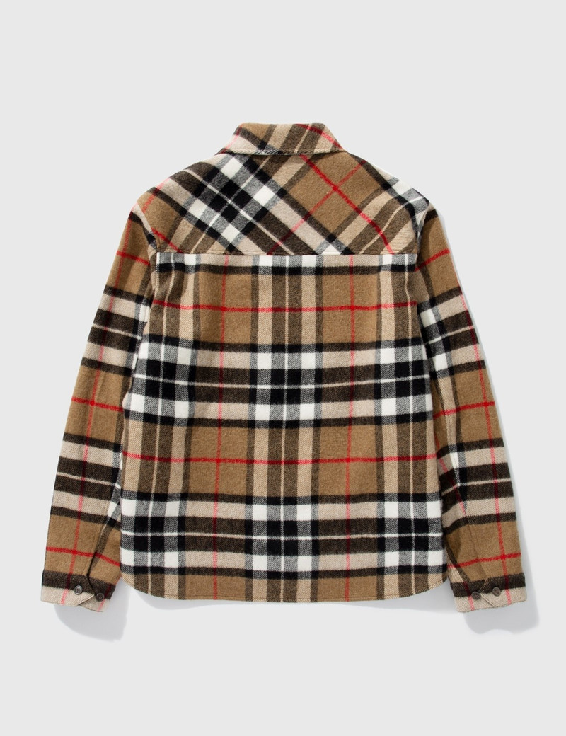 We11done HALF ZIP-POCKET WOOL SHIRT outlook