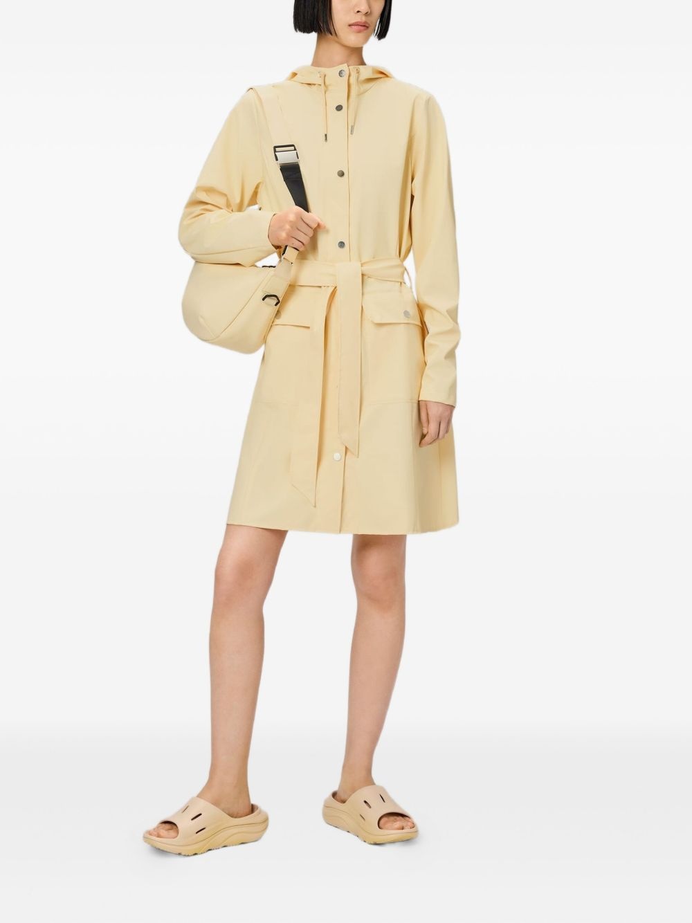 hooded trench coat - 2