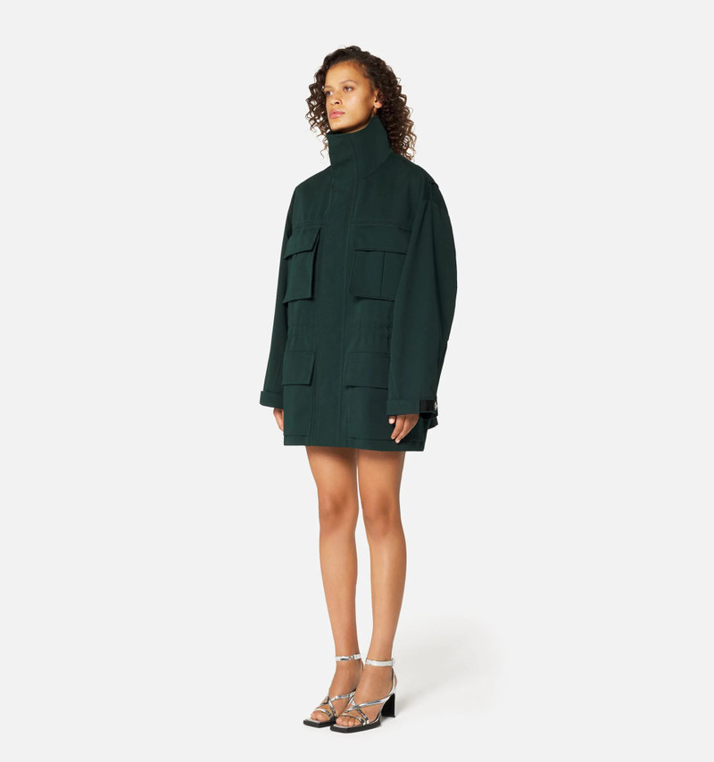 AMI Paris Zipped Parka With Elasticated Waist And Patch Pockets outlook