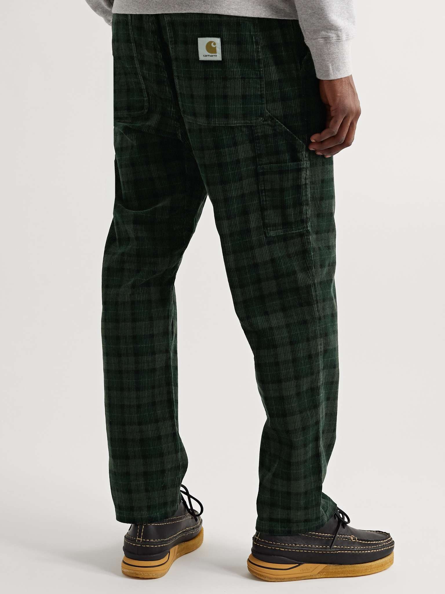 Flint Tapered Checked Cotton-Corduroy Trousers - 4