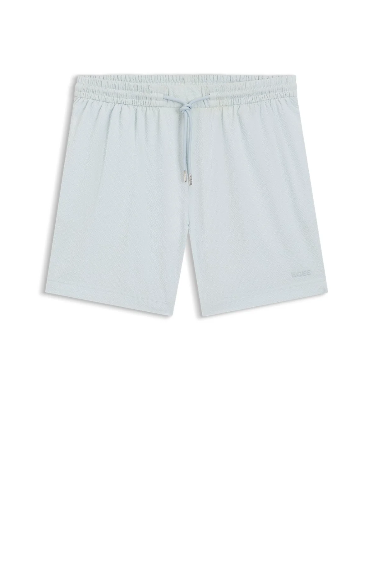 QUICK-DRY SWIM SHORTS IN STRETCH SEERSUCKER - 1