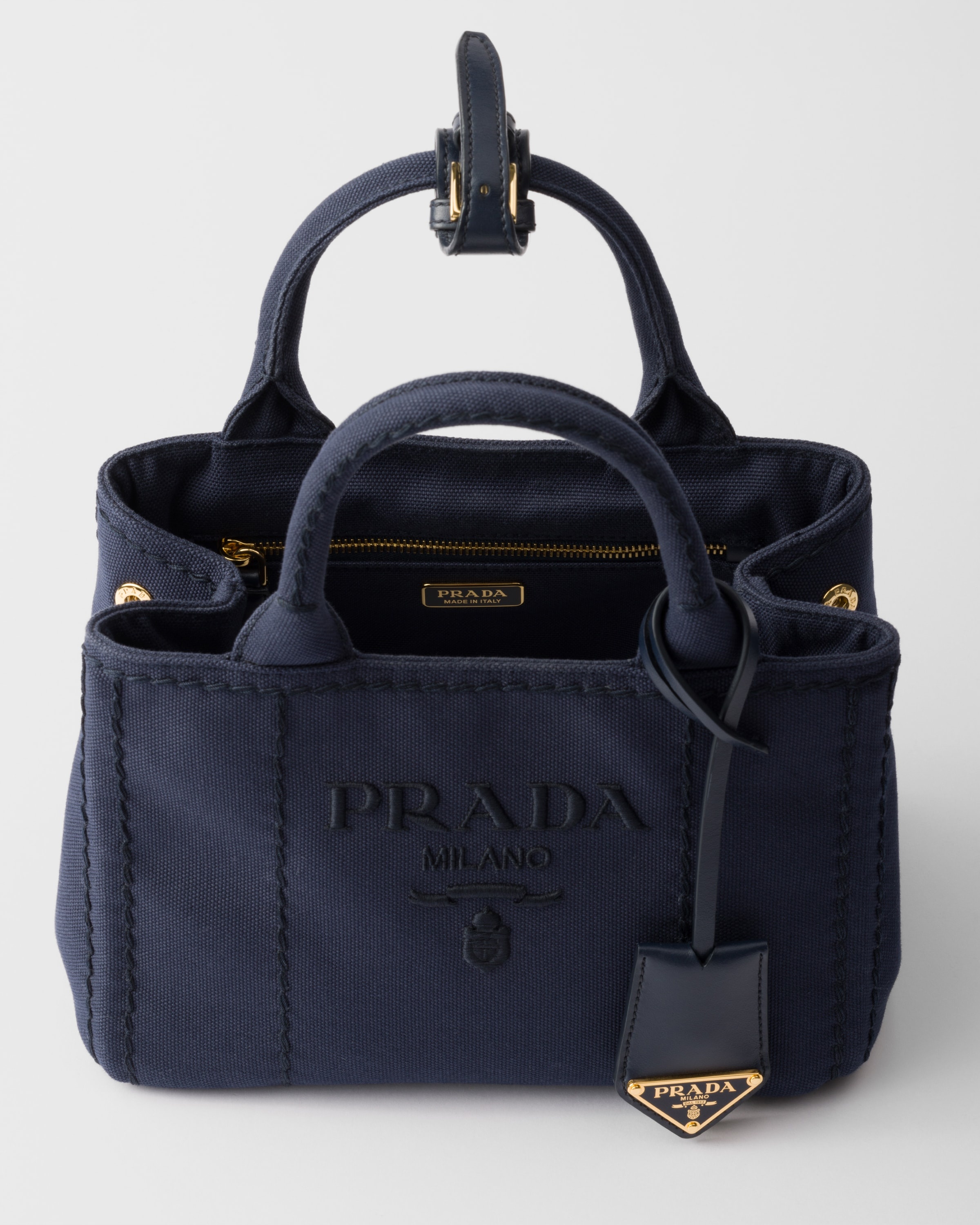 Cotton canvas mini handbag - 4