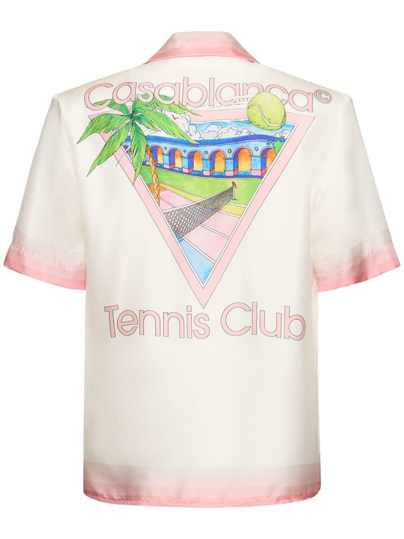 Tennis Club printed silk shirt - 1