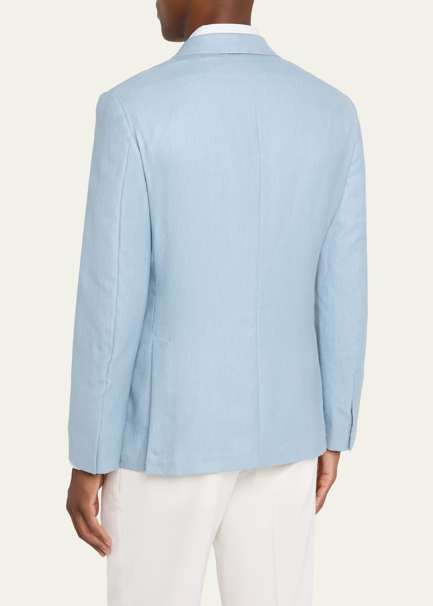 Men's Cashmere, Silk and Linen Twill Sport Coat - 3