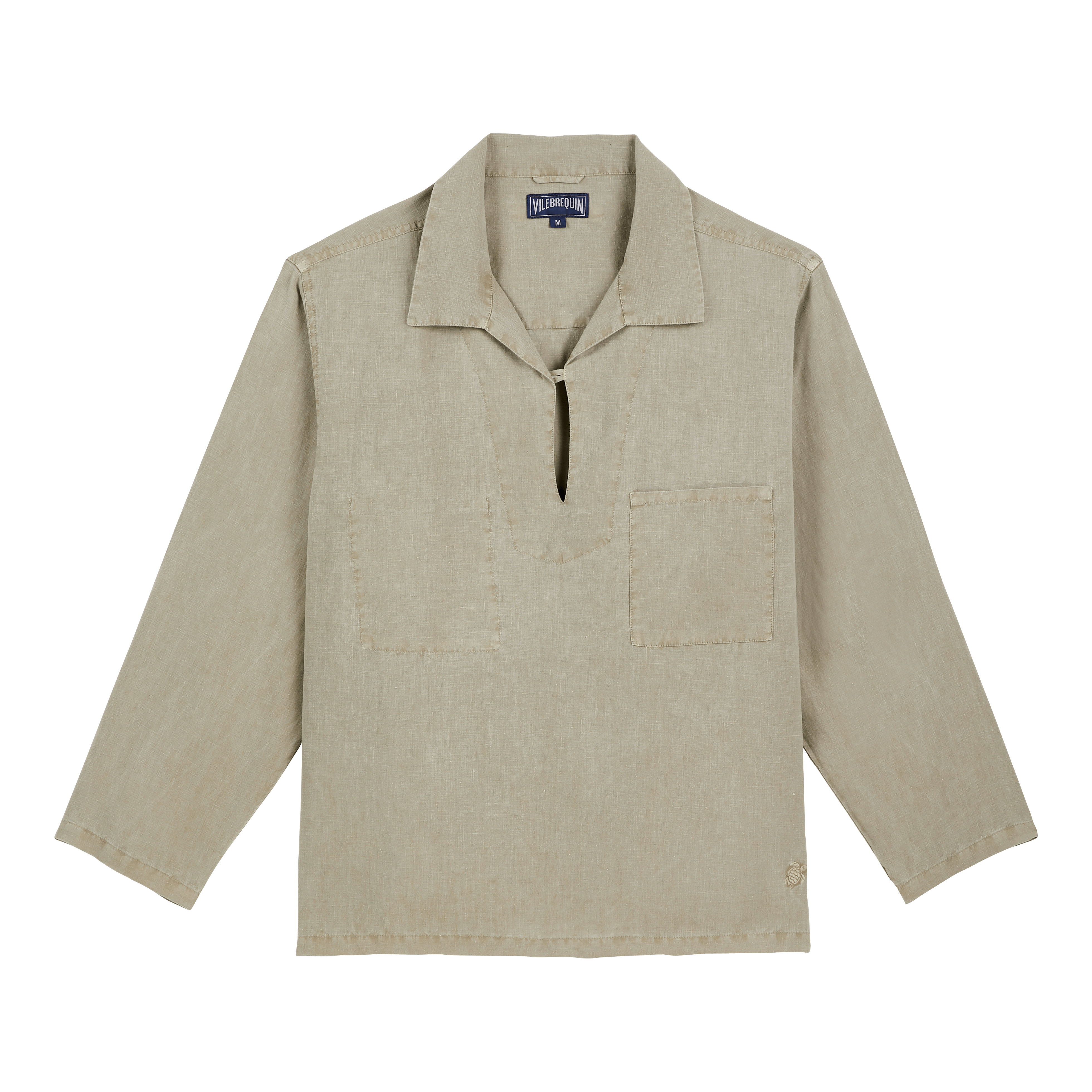 Men Linen Vareuse Shirt Mineral Dye - 1
