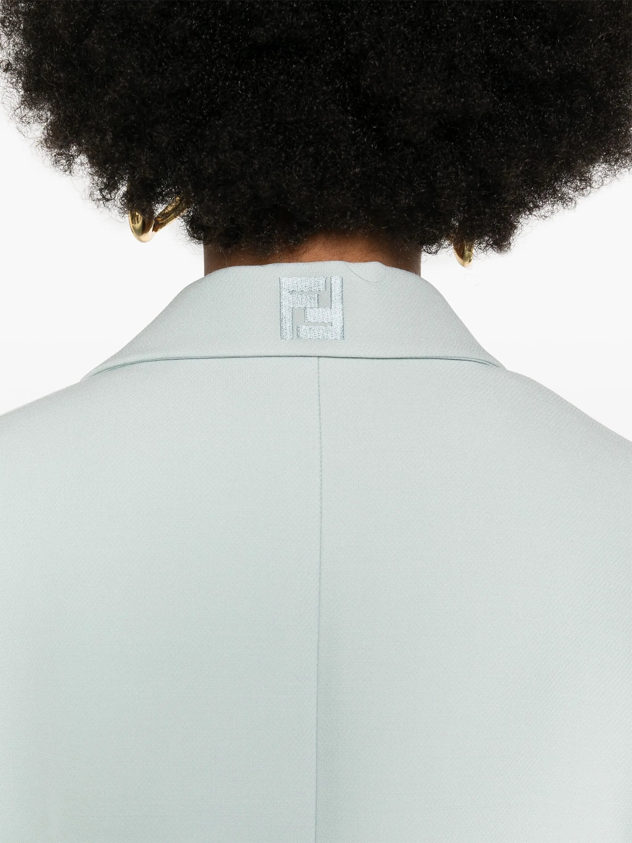 Cropped Contrast-panel Blazer - 4