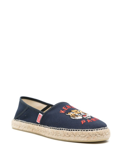 KENZO Tiger Head embroidered espadrilles outlook