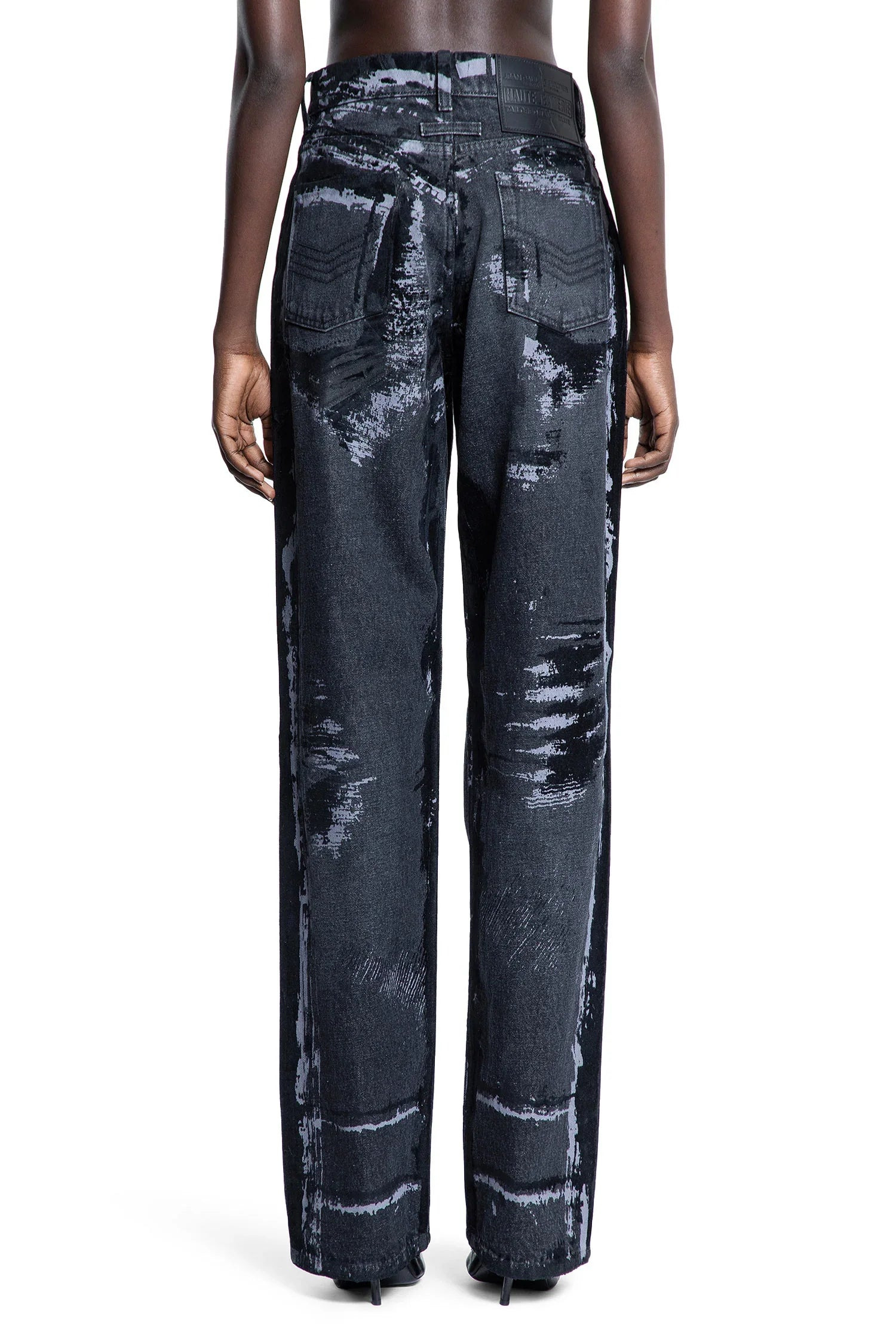 Flocked-Denim-Jeans - 3