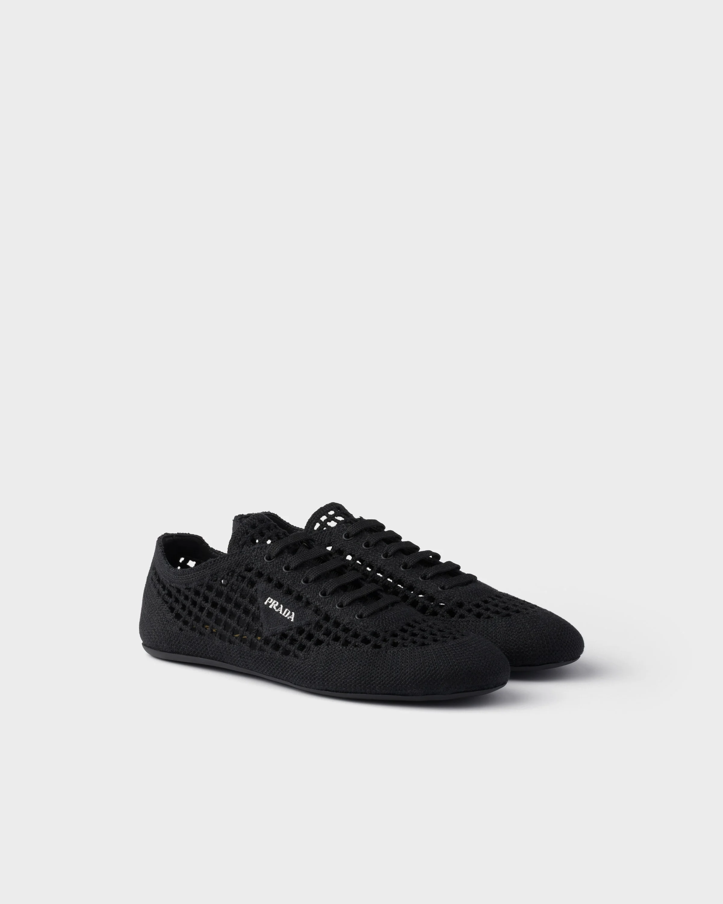 Collapse crochet laced sneakers - 1
