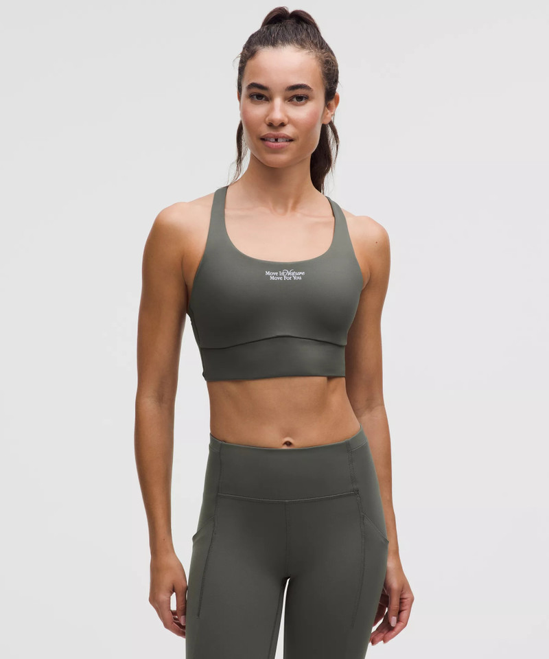 lululemon Energy Longline Bra Medium Support, B–D Cups Evolve *Move in Nature 1