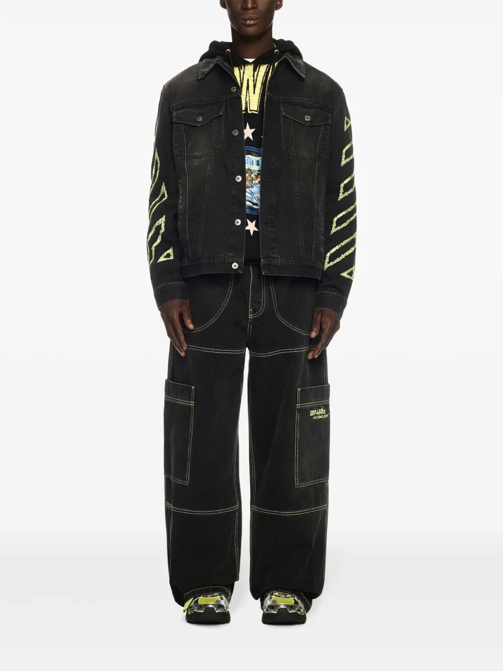 Off White Men Diag Arr Outl Den Skate Jacket - 6